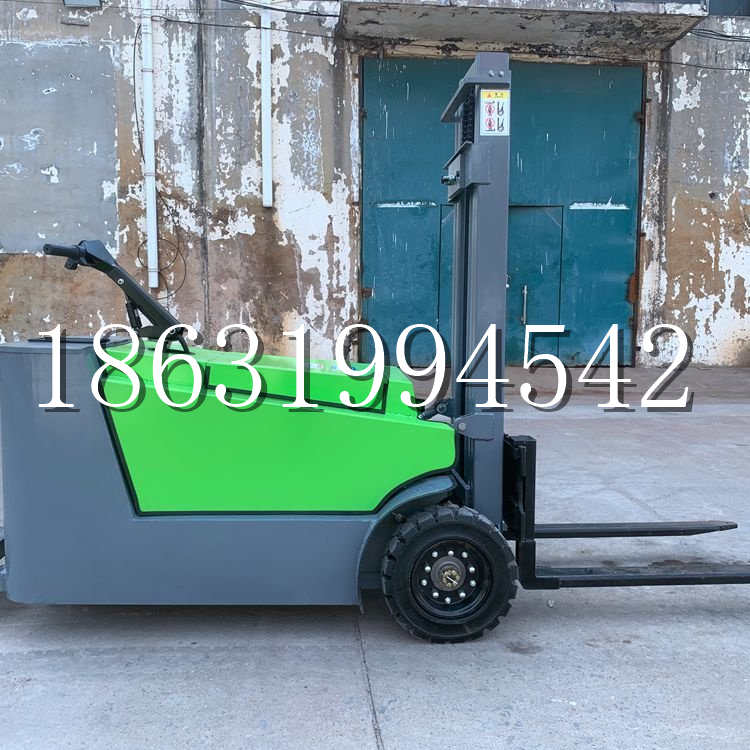大社区小型电动叉车1吨2吨步行站驾式电瓶堆高充电装卸车液压升降车铲车